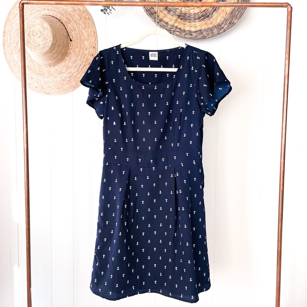 Vero Moda Anchor Sailor Dress - Picture 2 of 7